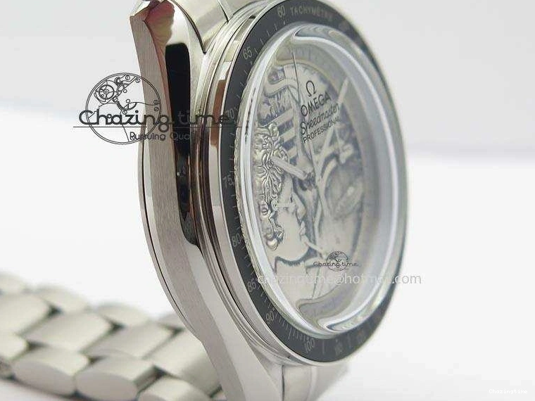0329 Youthful Speedmaster JHF SS ‘Work on the Moon’ Gary Dial On SS Bracelet 8241